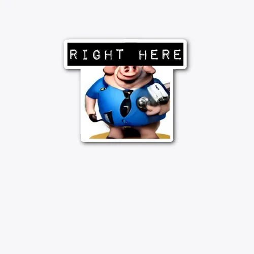 IT'S RIGHT HERE — Chuck Bronson merch design